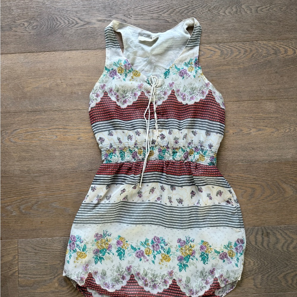 Free People Cream Floral Dress
